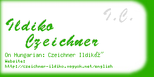 ildiko czeichner business card